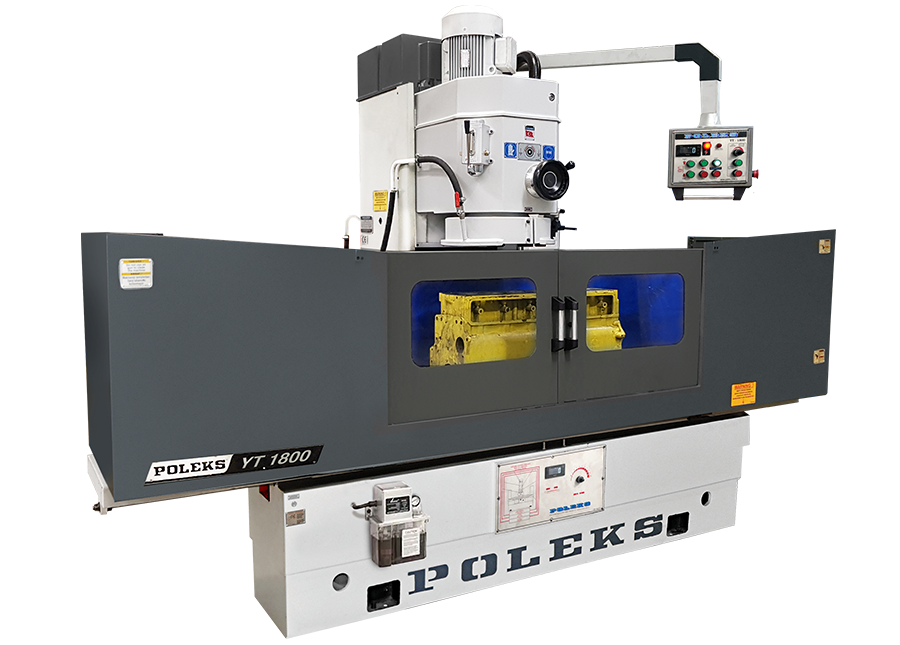YT 1800 : Milling and Grinding Engine Block‘s Flat Surfaces Poleks Machine